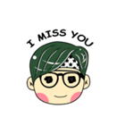 Cute Boy with Green Hair（個別スタンプ：40）