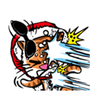 Christmas Edition Santa Tiger ＆ friends（個別スタンプ：4）