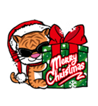 Christmas Edition Santa Tiger ＆ friends（個別スタンプ：8）