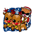 Christmas Edition Santa Tiger ＆ friends（個別スタンプ：12）