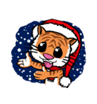Christmas Edition Santa Tiger ＆ friends（個別スタンプ：35）