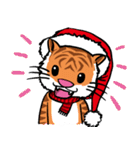 Christmas Edition Santa Tiger ＆ friends（個別スタンプ：37）