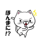 関西弁の白ネコ（個別スタンプ：9）