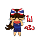 Thailand cheer girl Ver.2（個別スタンプ：34）