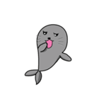 The Gray Seal and Gray Penguin（個別スタンプ：8）