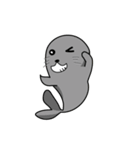 The Gray Seal and Gray Penguin（個別スタンプ：9）