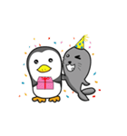 The Gray Seal and Gray Penguin（個別スタンプ：20）