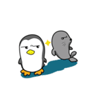 The Gray Seal and Gray Penguin（個別スタンプ：21）