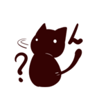 黒いヒョウタン猫（個別スタンプ：2）