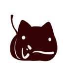 黒いヒョウタン猫（個別スタンプ：8）