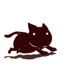 黒いヒョウタン猫（個別スタンプ：15）