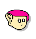 Pink hair Don't care（個別スタンプ：17）