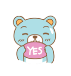 Cutie pastel bear（個別スタンプ：13）