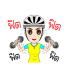Kom Kom Cycling Sticker for Bicycle（個別スタンプ：12）