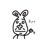 Ugly rabbit is so cute.（個別スタンプ：19）