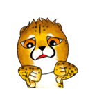 Funny little cheetah 2（個別スタンプ：9）