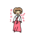 韓国少女ハンウール（個別スタンプ：3）