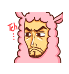 Uncle-faced alpaca（個別スタンプ：35）