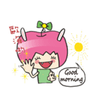 Apple girl gaga 3（個別スタンプ：1）