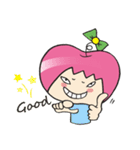 Apple girl gaga 3（個別スタンプ：7）