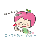 Apple girl gaga 3（個別スタンプ：11）