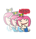 Apple girl gaga 3（個別スタンプ：18）