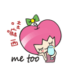 Apple girl gaga 3（個別スタンプ：19）