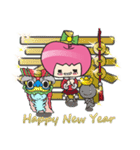 Apple girl gaga 3（個別スタンプ：40）