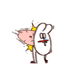 まるとも vs うさぎさん（個別スタンプ：34）