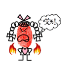 Cute Boy and Girl Fingerprints（個別スタンプ：9）