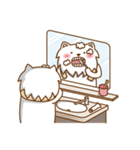 white pomeranian DoDo（個別スタンプ：31）