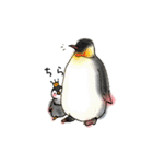 ベビー皇帝ペンギンの甘えた日常（個別スタンプ：3）