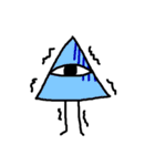 単眼カラフル三角形（個別スタンプ：15）