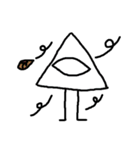 単眼カラフル三角形（個別スタンプ：19）