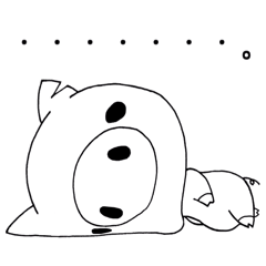 [LINEスタンプ] わたしはブタです。