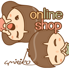 [LINEスタンプ] amieiko: Online Shop by Twin "A"