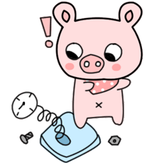 [LINEスタンプ] Bacon The Fat PIG