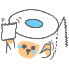 [LINEスタンプ] Tissue Bear