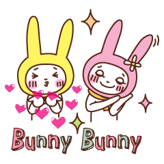 [LINEスタンプ] bunny-bunny