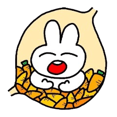 [LINEスタンプ] 胃もたれうさぎ