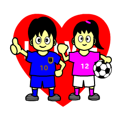 [LINEスタンプ] we are Football boys and girls！