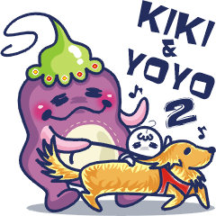 [LINEスタンプ] KiKi ＆ YoYo 2 (Funny)の画像（メイン）