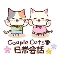 [LINEスタンプ] Couple Cat(夫婦ねこ)パート4 日常会話編