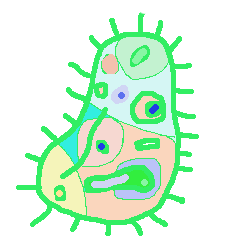 [LINEスタンプ] 奇妙な微生物