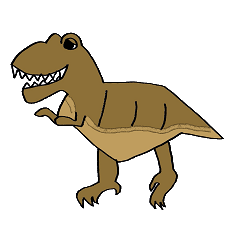 [LINEスタンプ] 恐竜シリーズ～t-rex～