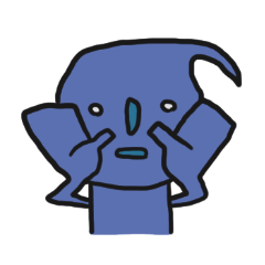 [LINEスタンプ] ミスターブルー 騒がしいヤツ