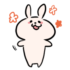 [LINEスタンプ] ゆるゆるウサギさん