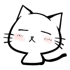 [LINEスタンプ] 日常しろいねこ。その2。