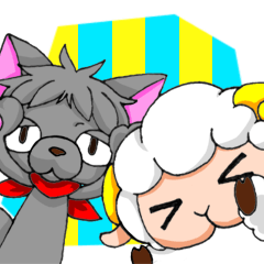 [LINEスタンプ] カミオくんとメエちゃん