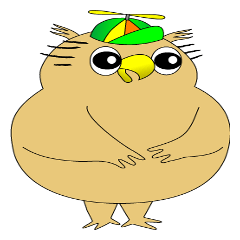 [LINEスタンプ] フクロウ少年